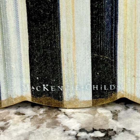 MC Courtly Stripe Wood Pumpkin - Picture 2 of 3